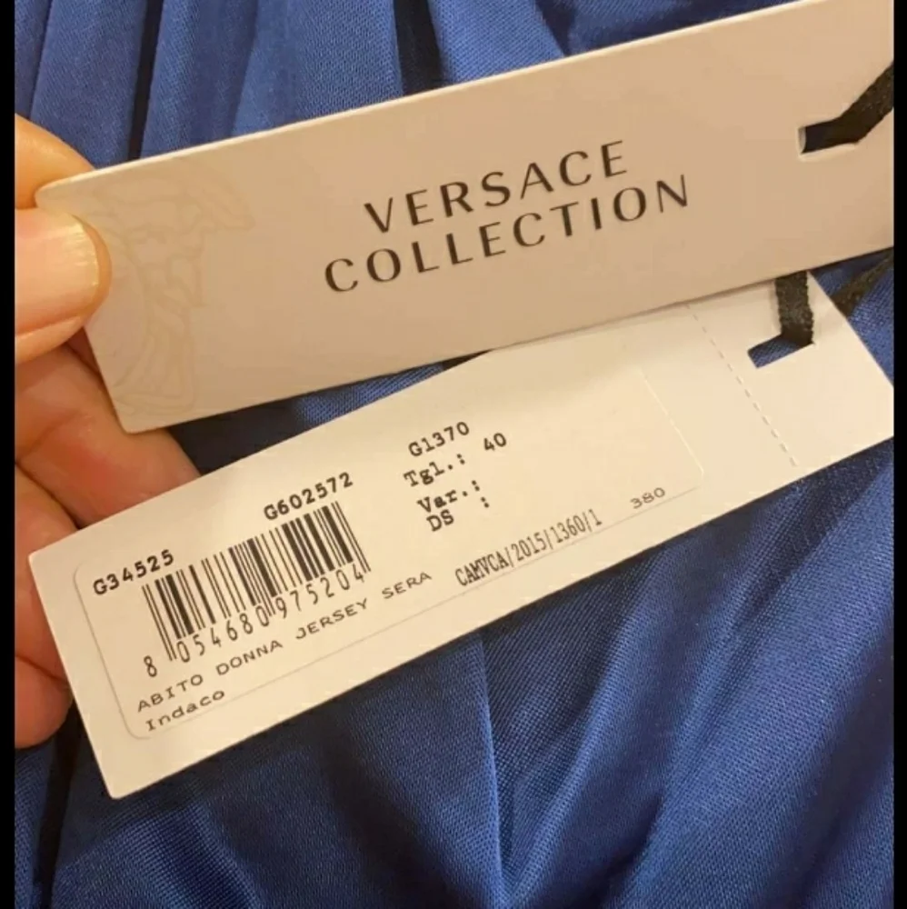 Gianni Versace Collection Blue Halter Dress - Picture 3 of 16